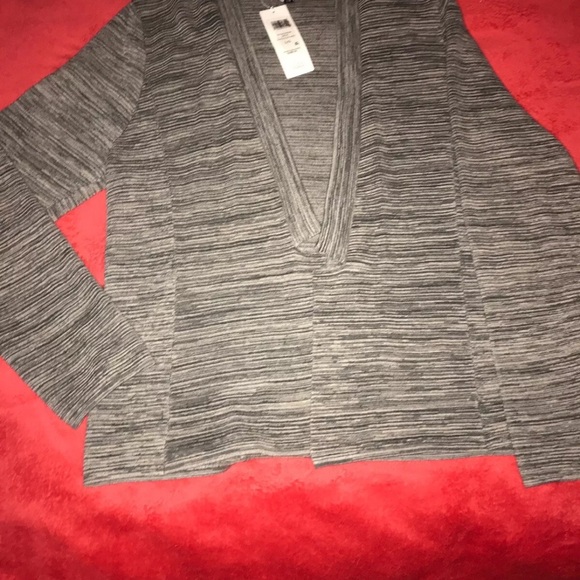 Eileen Fisher Tencel Cotton Notch Collar Cardigan, Maple Oat, Sz Large, NWT - Picture 6 of 9